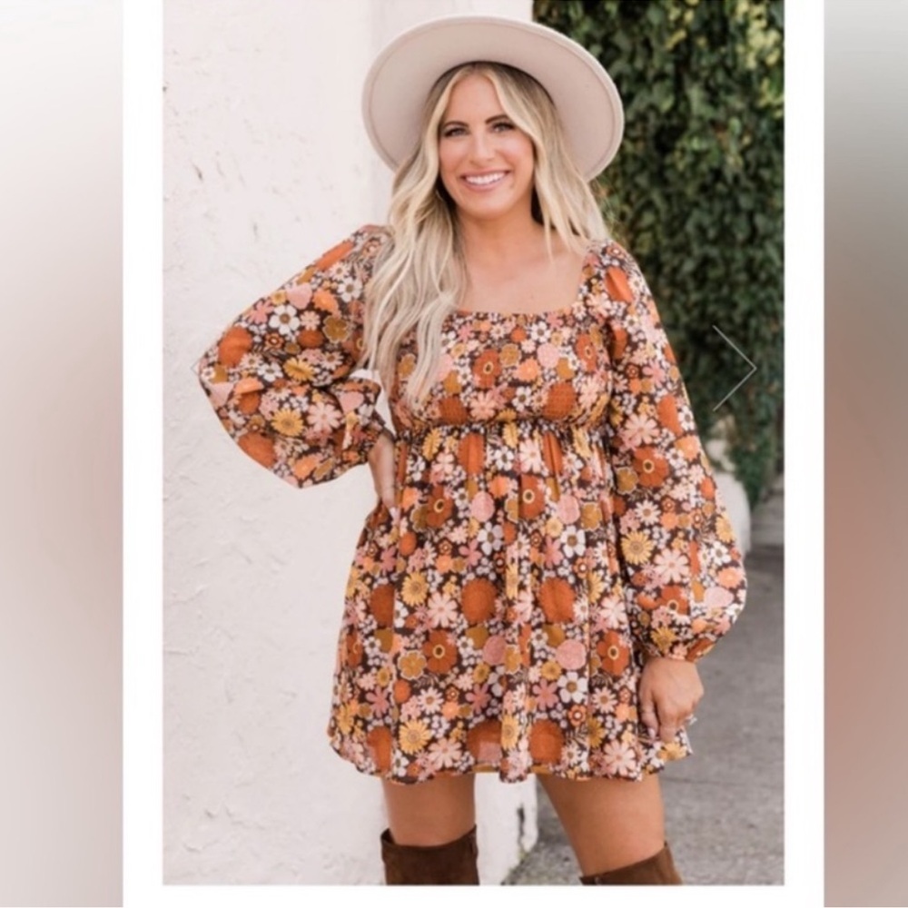 Floral Boho Mini Dress